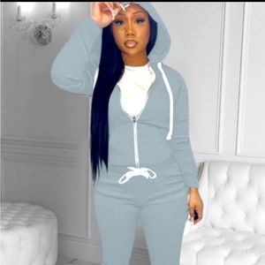 NWT Gray Tracksuit set!!